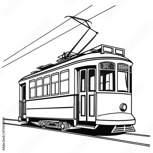 tram in the city