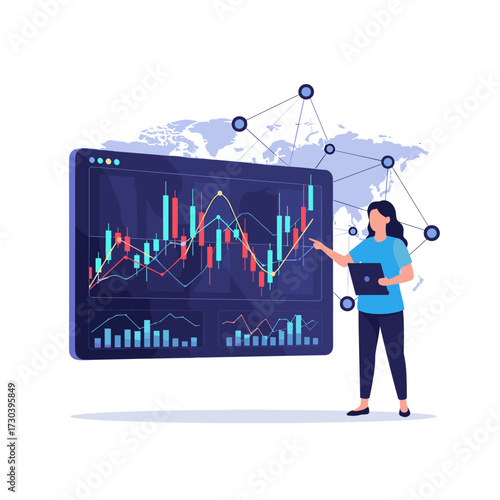 Analyzing global financial market trends with interactive data visualizations for strategic decision making.