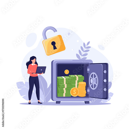 Securing your financial assets with a digital vault for safe keeping.