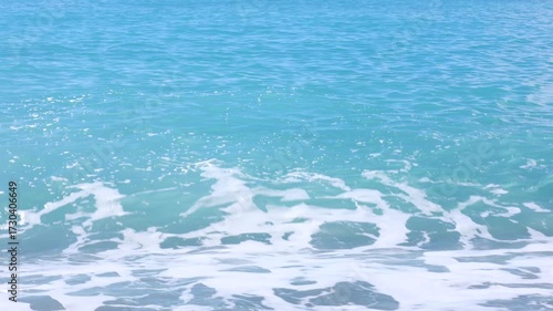 Wallpaper Mural Beautiful view of wavy sea with clean water, closeup Torontodigital.ca