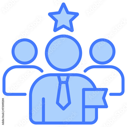 Leader Blue Icon