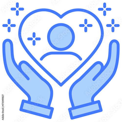 Compassion Blue Icon