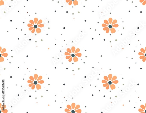 Delicate Floral Pattern Design.