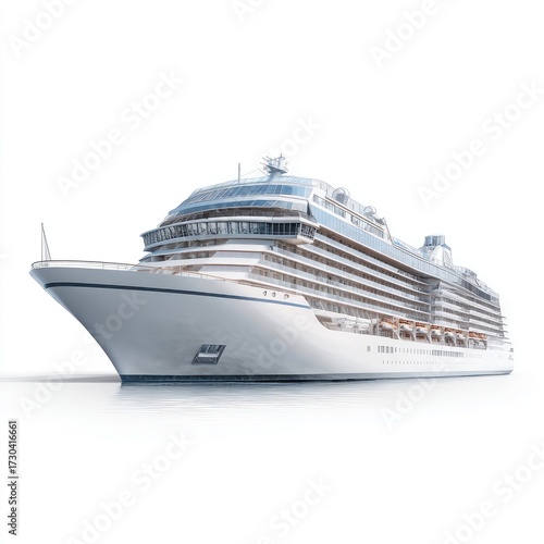 Wallpaper Mural Cruise ship on white background for travel and transportation concepts Torontodigital.ca