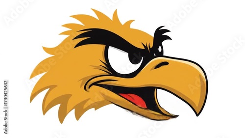 Wallpaper Mural Angry bird face illustration Torontodigital.ca