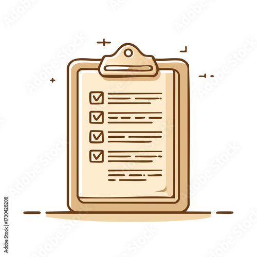 Clipboard with Tick Boxes: Tasks Checked, To-Do List Complete, Success