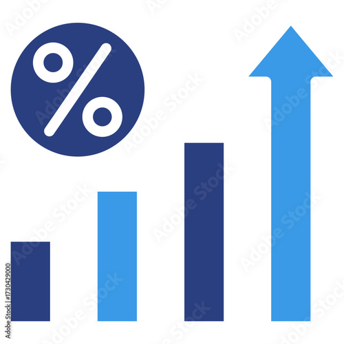 Interest Rate  Icon Element For Design