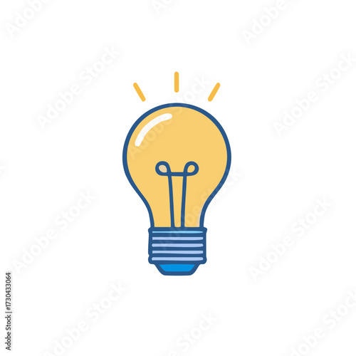 Illuminated light bulb emitting glowing rays symbolizing inspiration and innovation, energy efficient ideas