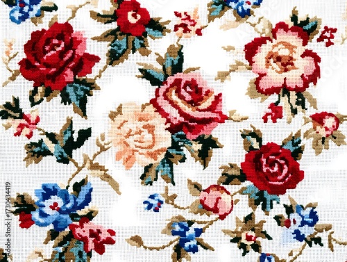 Wallpaper Mural Watercolor bouquet of flowers on grunge background Torontodigital.ca