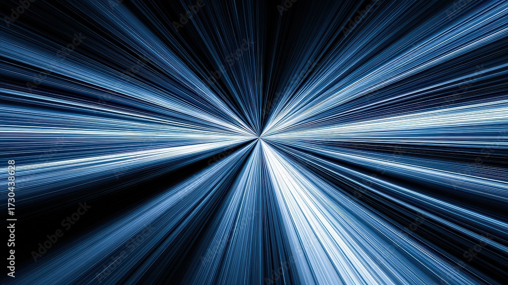 Fototapeta premium Abstract Motion Blur With Blue And White Particles