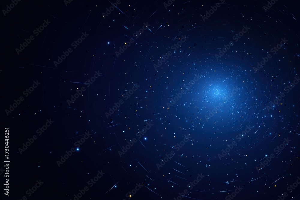 Fototapeta premium Starry Abstract Space Background with Glittering Stars