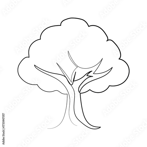 Minimalist one line tree