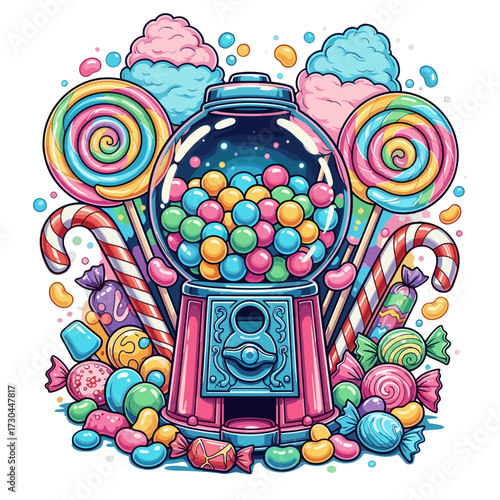 candy crew, candy t shirt, rainbow candy, candy design, gumball machine, lollipop design, cotton candy art, candy cane design, neon candy, colorful candy, sweet crew, candy lover, candy party, candy c