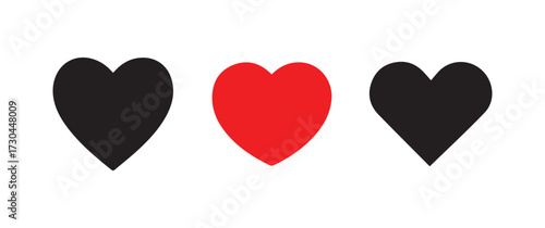 Romantic Valentine Heart Symbol Collection