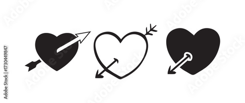 Modern Love Symbol Vector Illustration