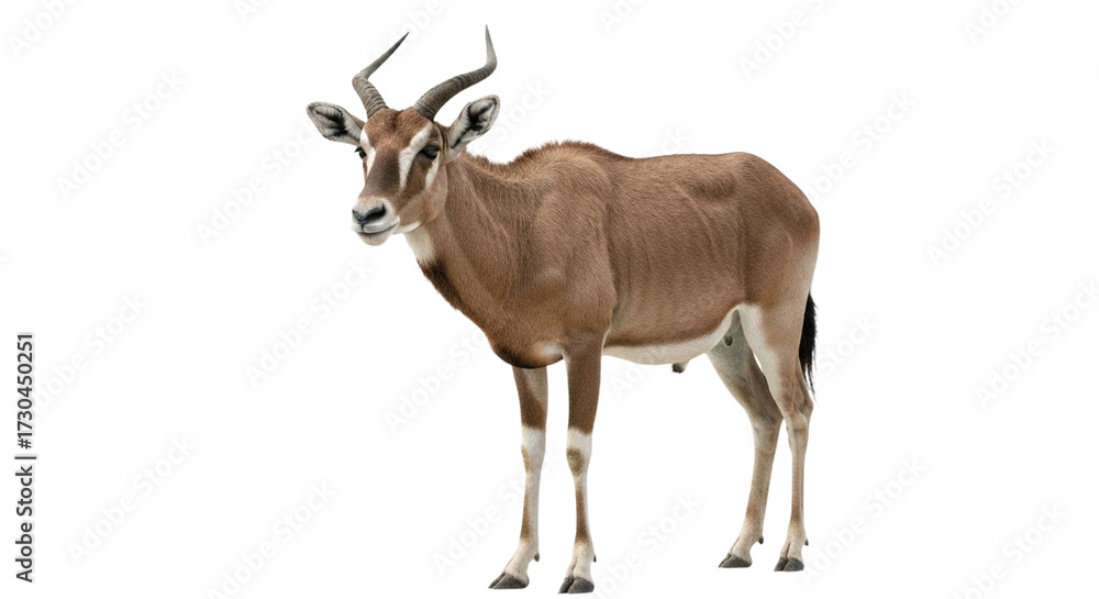 Fototapeta premium Addax with transparent png background