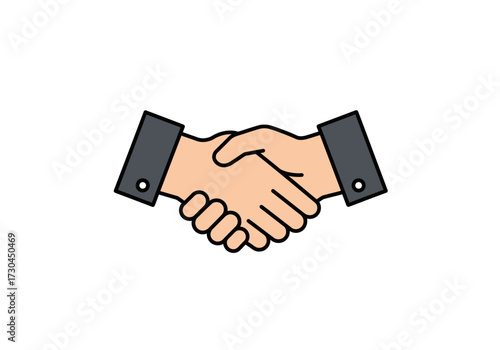 Two hands clasped in a handshake