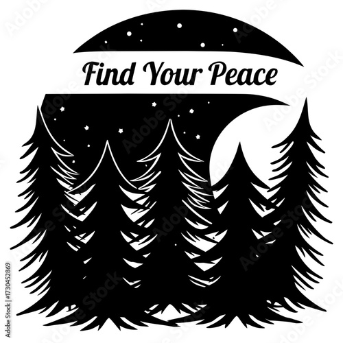 Find Your Peace in the Tranquil Forest Underneath the Starry Night Sky