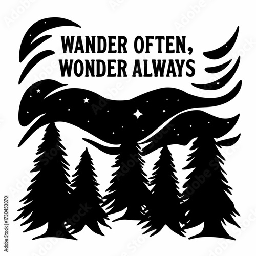 Inspirational Wander Often Wonder Always Forest Design for Adventure Seekers