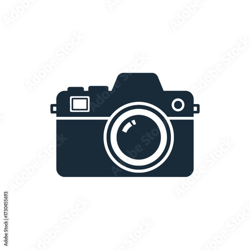 Classic black camera capturing moments with precision and clarity for photography enthusiasts.