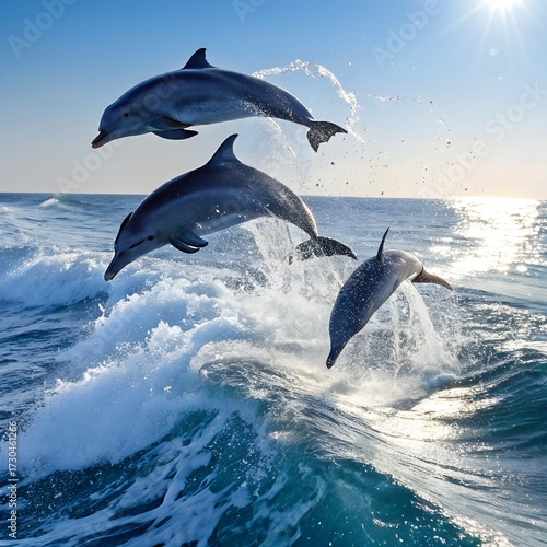 dolphin jumping out of water