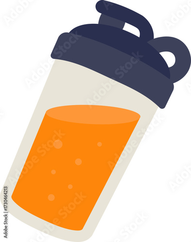 Protein Shake Flat Icon