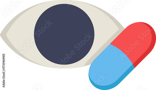 Vision Supplement Flat Icon