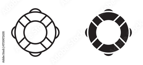 Lifebuoy icon set. vector illustration,