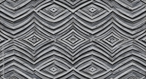 Abstract Gray Geometric Pattern Background Texture