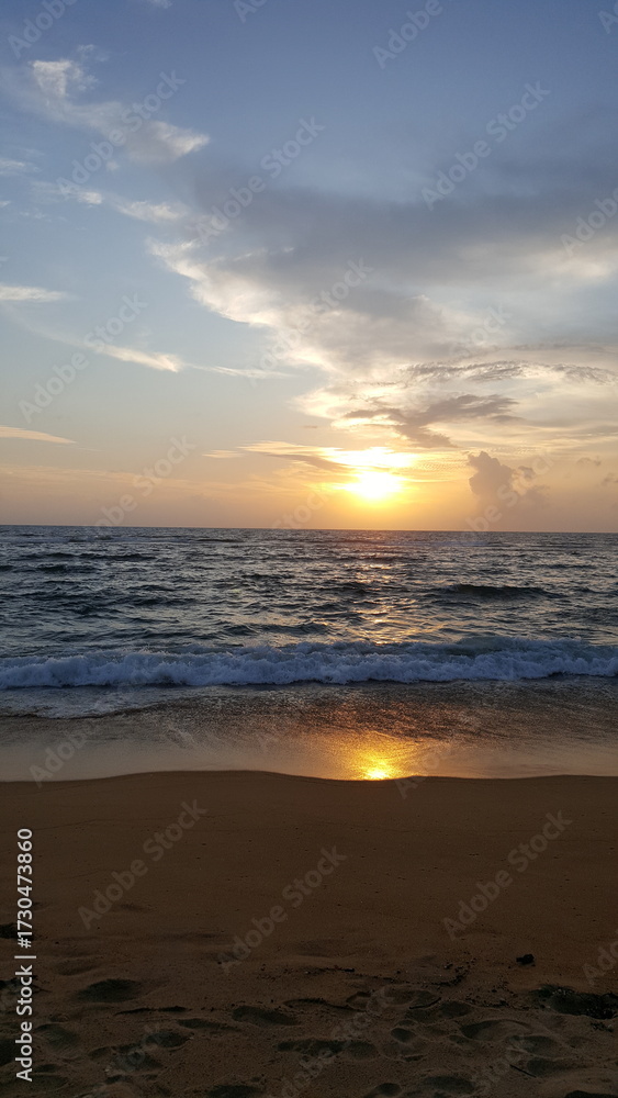 Obraz premium sunset at the beach