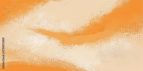 Abstract gold and brown grunge texture with bubbly, golden beer-coloured water and sand-like paint splashes