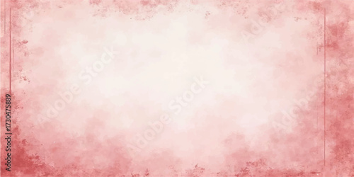 Pink grunge textured background with vintage paper and copy space