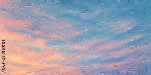Colourful clouds in the sky at sunset and sunrise