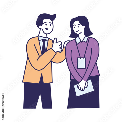 appreciating for worker illustration vector design