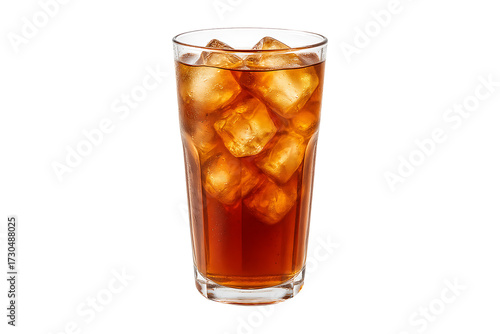 Wallpaper Mural Glass of Refreshing Iced Tea with Ice Cubes Isolated on a Transparent Background Torontodigital.ca