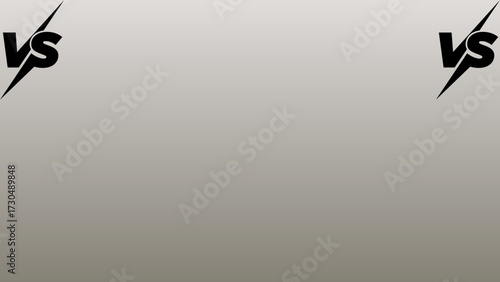 Versus battle competition comparison conflict fight game match opposition rivalry showdown sport template