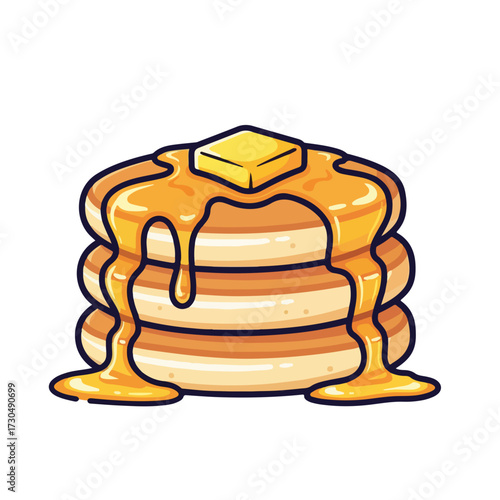 Pancake Stack with Syrup