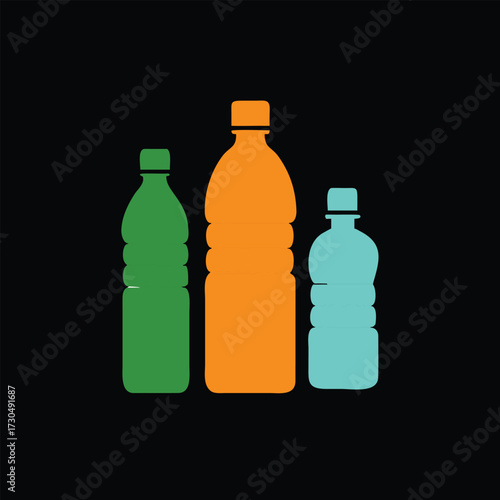 vector illustration of a bottle
