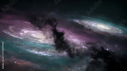 Spiral galaxies in deep space