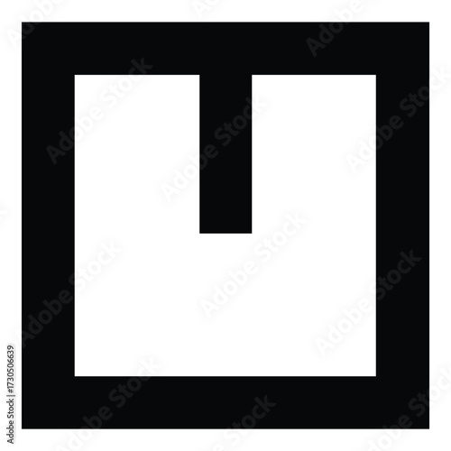 Box Silhouette Vector Icon Design