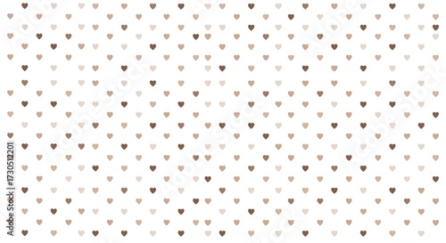 A repeating pattern of tiny hearts on a white background.