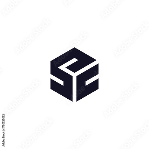 Abstract letter SC logo- CS LOGO