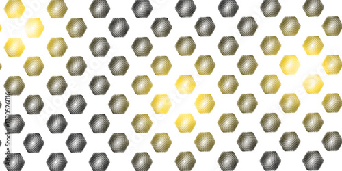 Gold Glitter Halftone Dotted Backdrop. Abstract Circular Retro Pattern. Pop Art Style Background. Golden Explosion Of Confetti. Digitally Generated Image. Vector Illustration, Eps 10.