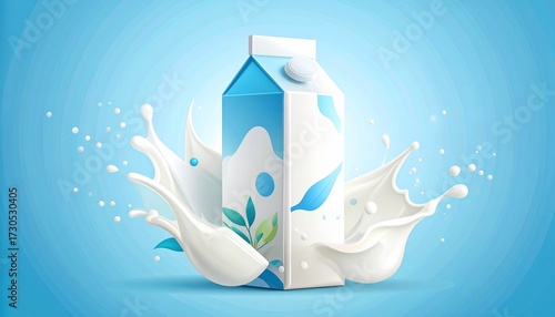 Tasty Milk Packaging With Vibrant Modern Creative Design
