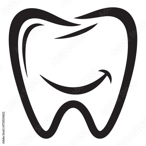 dental logo design vector silhouette  vector  illustration design.