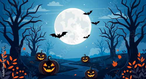 halloween night background