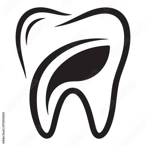 dental logo design vector silhouette  vector  illustration design.