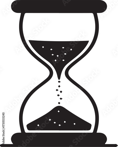 hourglass silhouette Vector | Minimalist & Trendy hourglass Silhouette Design | Unique & Stylish hourglass Artwork for Vector design