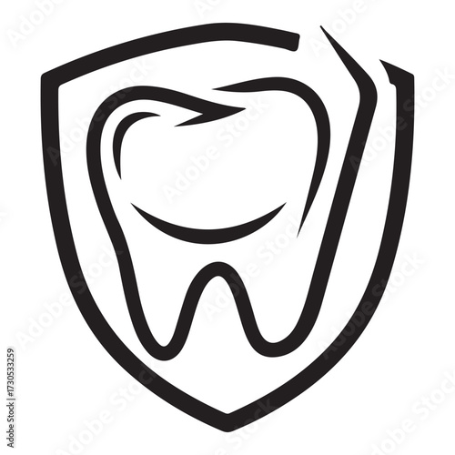 dental logo design vector silhouette  vector  illustration design.