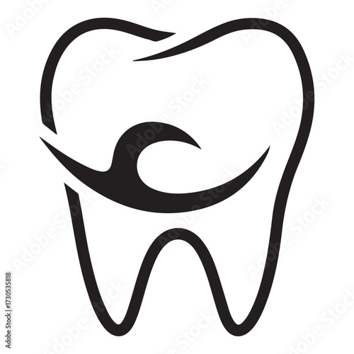 dental logo design vector silhouette  vector  illustration design.